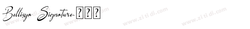 Bellisya Signature字体转换